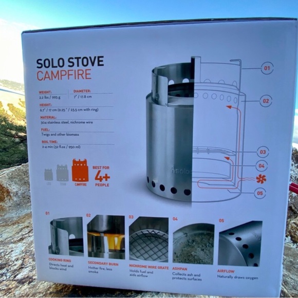 NEW SOLO STOVE | Great Gift Idea Campfire Compact Camping Adventure Picnic 2lbs - Picture 5 of 6
